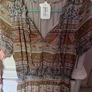 Short dress brown size large